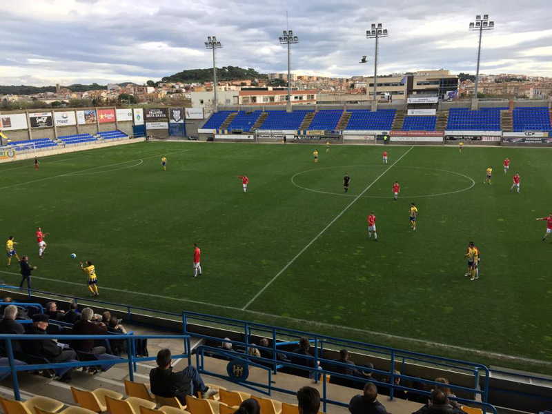 El Palamós només ha sumat dues victòries aquesta temporada a casa. (Foto: Ramon Ribas).