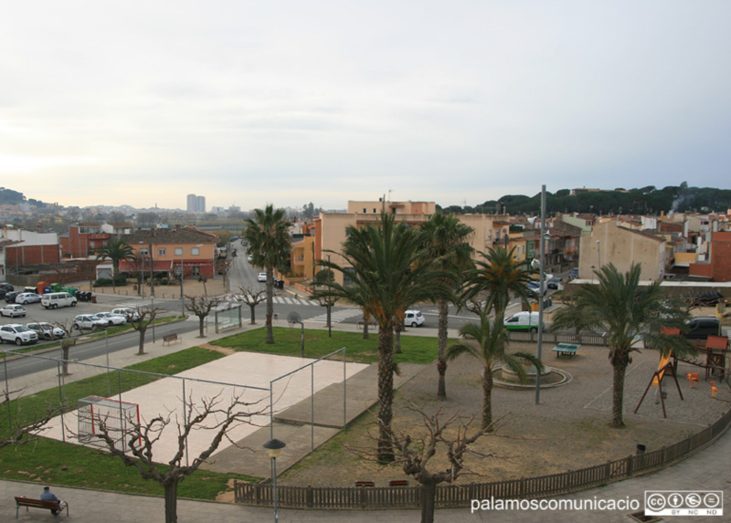 La plaça de Vila-romà, al barri de Pla d'es Pla.
