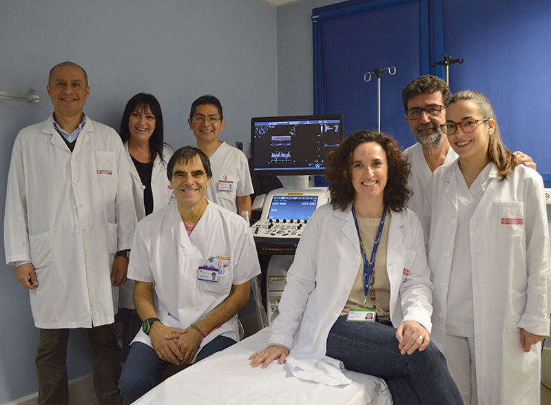 L'equip de Cardiologia de l'hospital de Palamós. (Foto: SSIBE).