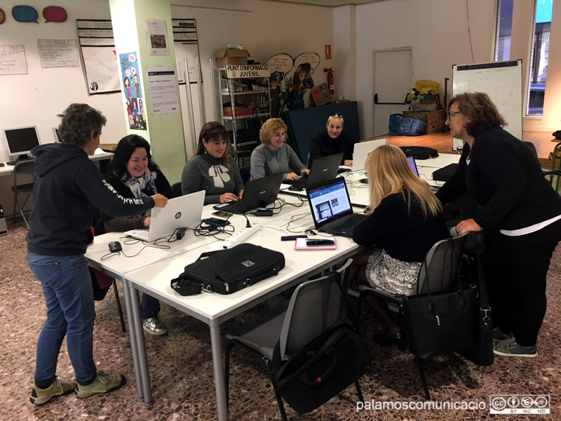 Una activitat del programa formatiu 'Treball als barris' a Palamós.