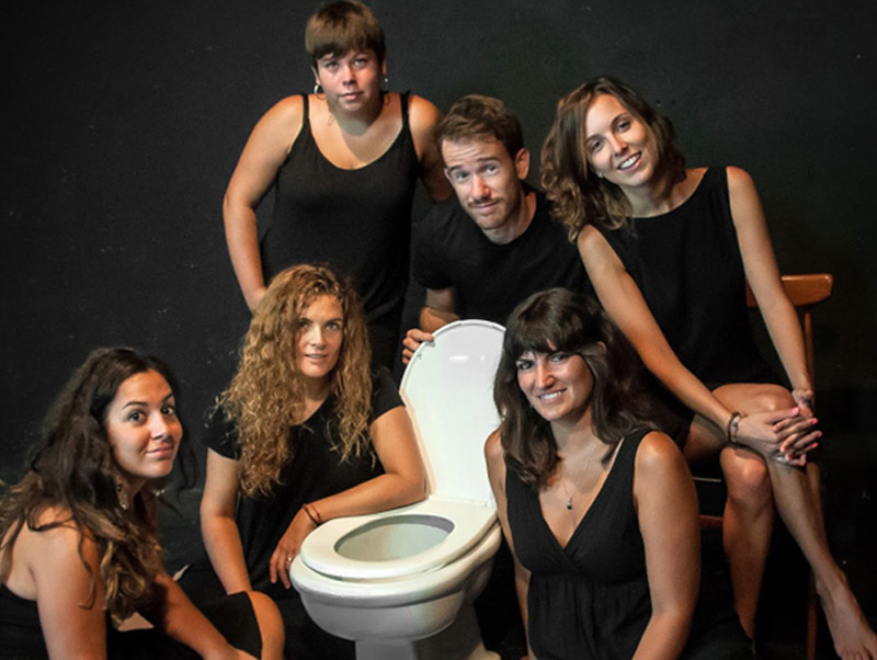 Els intèrprets de #Friendsforever, que es podrà veure avui a La Gorga. (Foto: Cultura Ajuntament de Palamós).