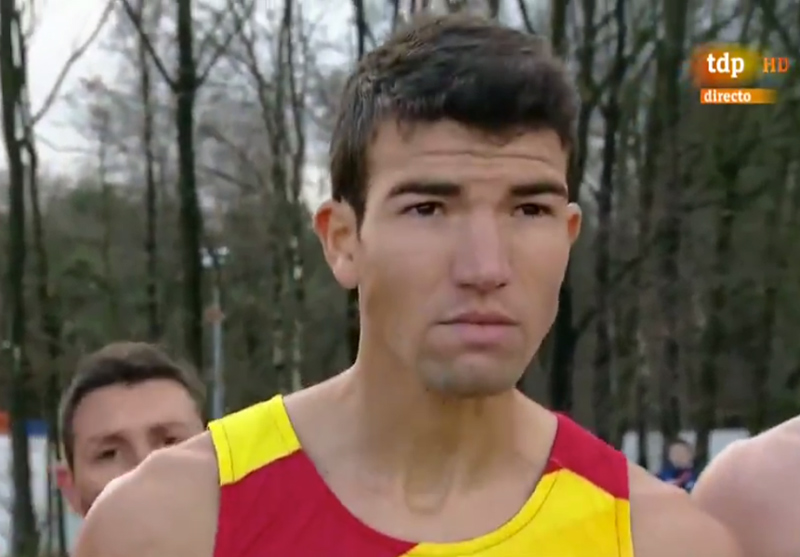 Adel Mechaal, ahir al Campionat d'Europa de Tilburg. (Foto: Teledeporte).