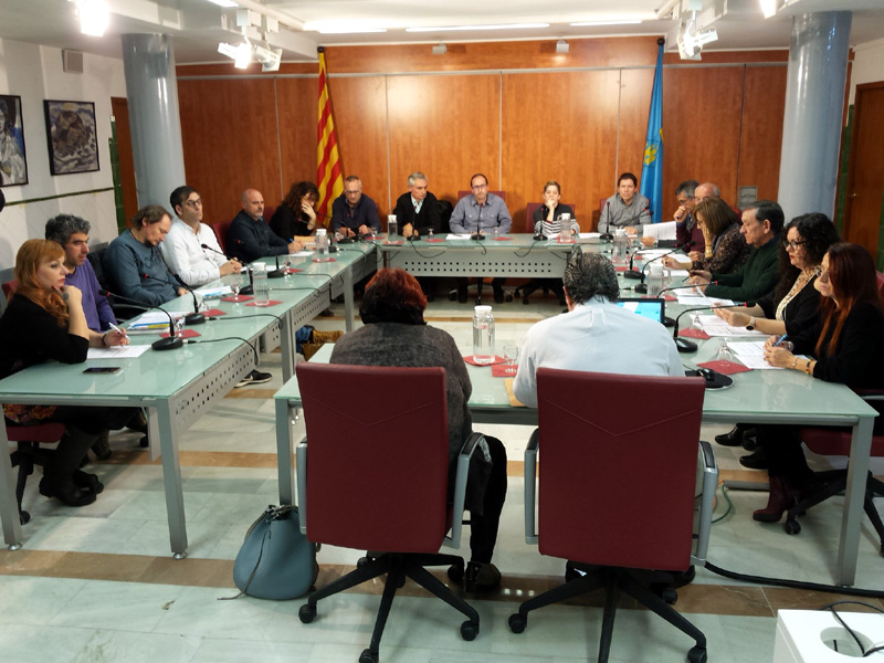 El Ple de l'Ajuntament, reunit ahir en l'última sessió ordinària de l'any. (Foto: Ajuntament de Palamós).