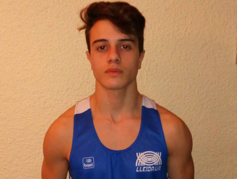 Lucas Molina, abans corredor de l'Associació Atlètica Palamós, defensa els colors del Lleida Unió Atlètica. (Foto: Chaima Mechaal).