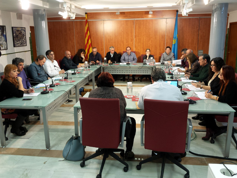 El darrer Ple de l'Ajuntament, en l'última sessió ordinària de l'any passat. (Foto: Ajuntament de Palamós).