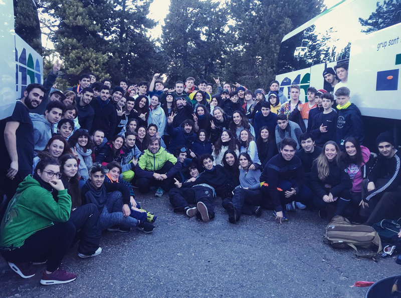 Participants en la passada edició de l'Esquiada Jove. (Foto: Ajuntament de Palamós).