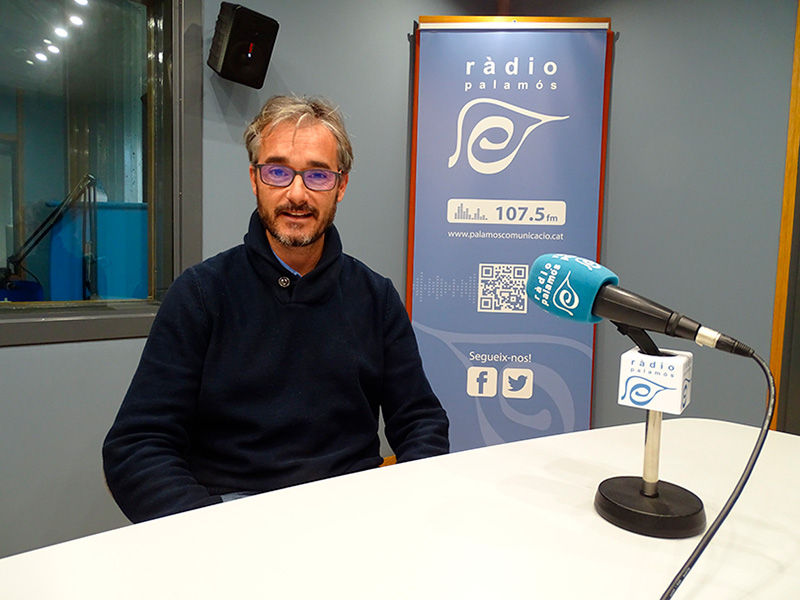 L'entrenador de tennis, Carles Sastre, a l'espai de Ràdio Palamós 'Temps afegit'.