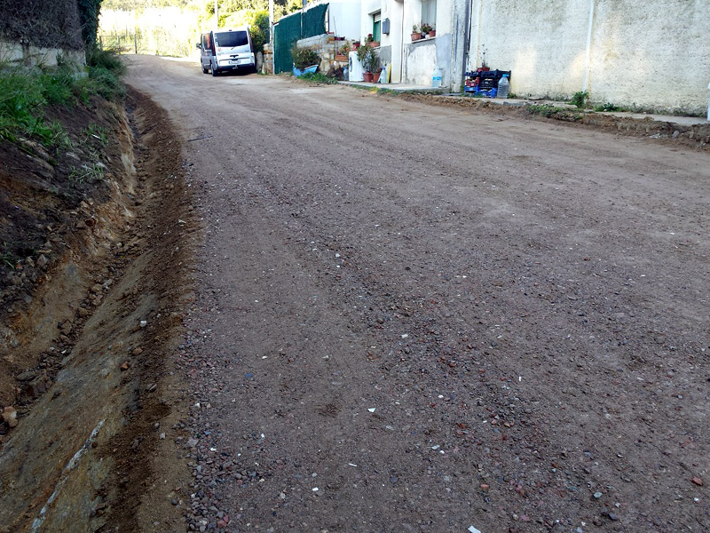 El tram arranjat del carrer del Paratge de Vila-romà, ja acabat. (Foto: Ajuntament de Palamós).