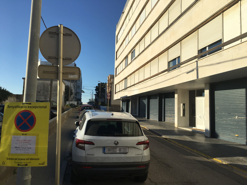 El carrer de l'Ametlla de Mar quedarà afectat demà per l'actuació del 