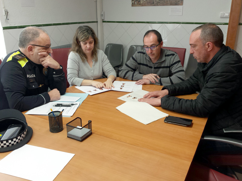 La reunió de coordinació policial s'ha fet avui a l'Ajuntament.