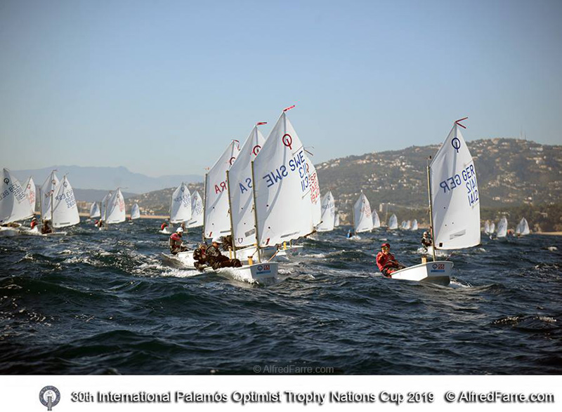 La regata Optimist Trophy viu avui la seva segona jornada de competició. (Foto: Alfred Farré).