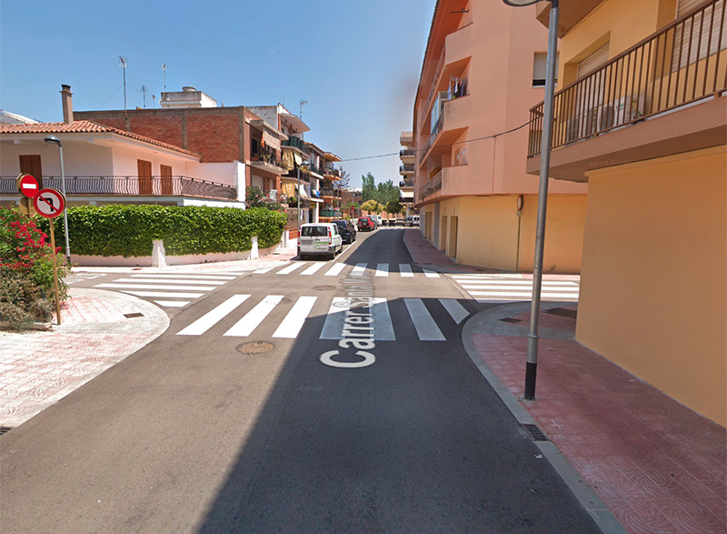 La cruïlla dels carrers de Santa Marta i del Palmar. (Foto: Google Maps).