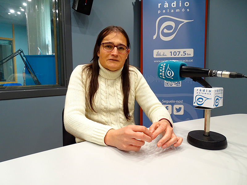 Laia Cruañas, al programa de Ràdio Palamós 'Tal com som'.