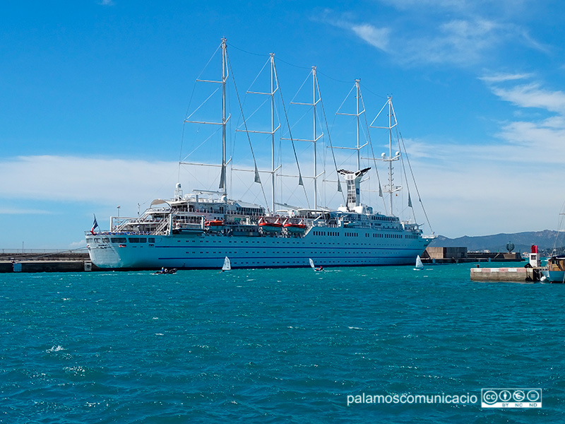 El Club Med 2, avui al port de Palamós.