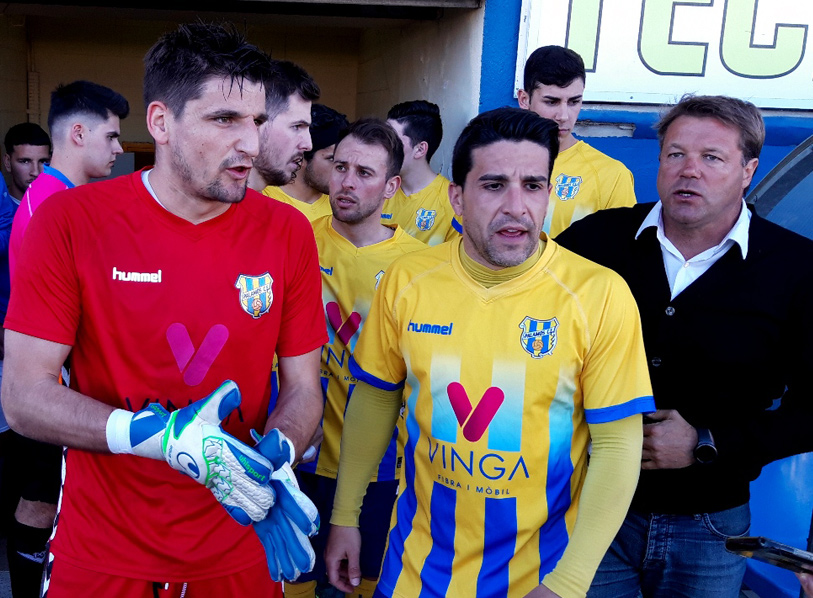 El Palamós torna a jugar després de l'aturada de Setmana Santa. (Foto: S. Cortés).
