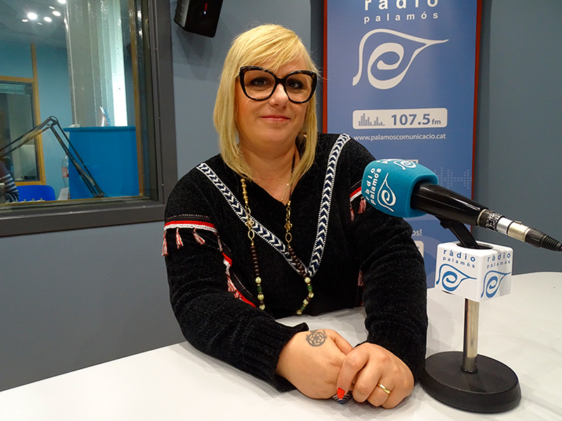 Vanesa Mányik, avui a l'espai de Ràdio Palamós 'Preguntes'.