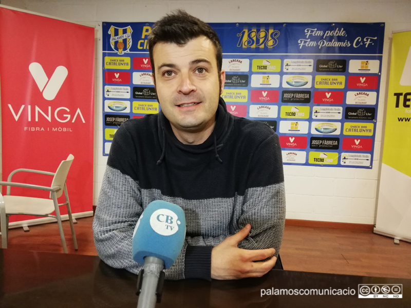 Albert Parés, entrenador del Palamós CF.