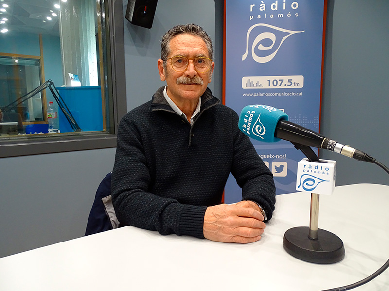 Enric Marsal, Jutge de Pau de Palamós, ahir a l'espai 'Tal com som'.