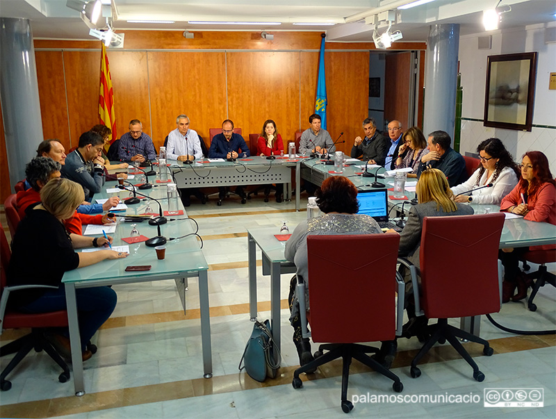 Ple de l'Ajuntament de Palamós celebrat aquest matí.