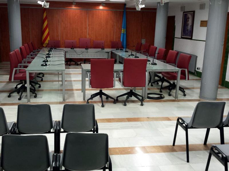 Sala de Plens de l'Ajuntament.