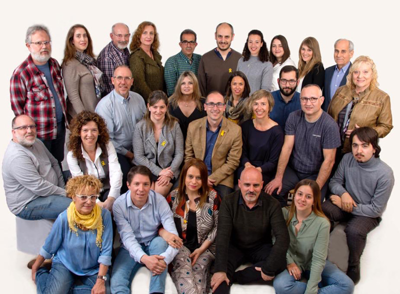 La candidatura d'ERC que es presenta aquest any a les eleccions municipals de Palamós.