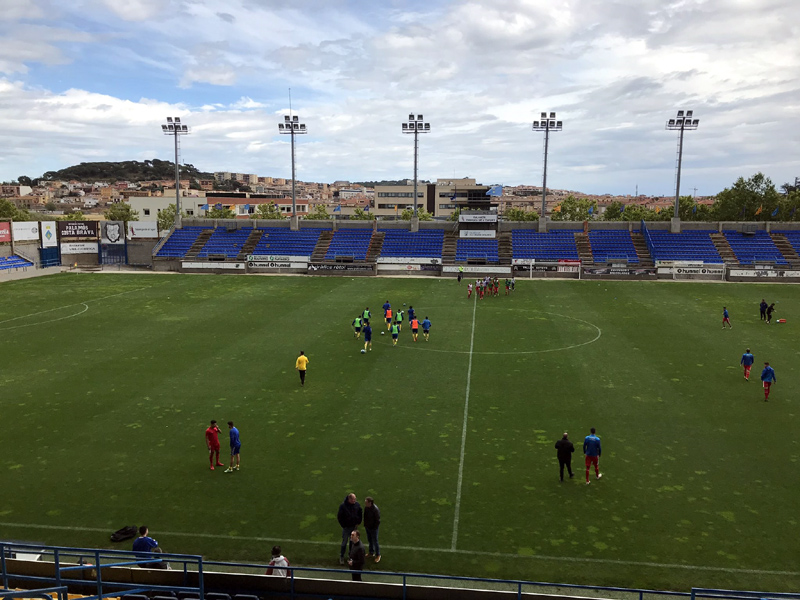 El Palamós va pedre ahir l'últim partit de la temporada que jugava a casa. (Foto: Palamós CF).
