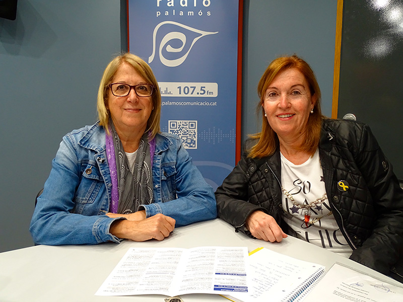 Conxita Lloret i Lourdes Galceran, secretària i presidenta de l'Associació Viu Cultura, respectivament.