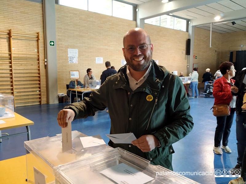 Raimon Trujillo, de Junts per Catalunya, ha votat a La Vila.