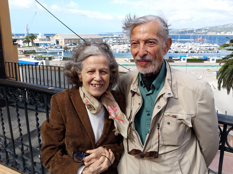 Anna Maria Kammüller i Josep Colomer. (Foto: Ajuntament de Palamós).