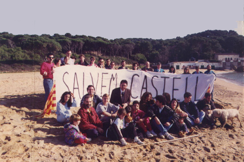 Gent de Salvem Castell, l'any 1992.