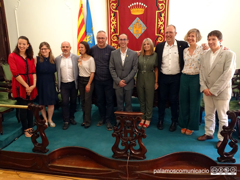 L'equip de govern de Palamós, amb els regidors electes d'ERC.