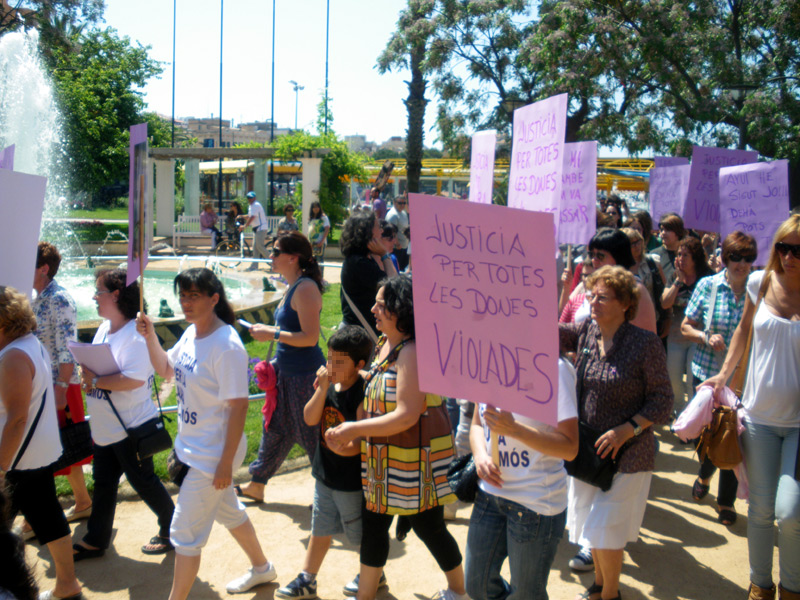 Manifestació a Palamós contra les agressions sexistes en una imatge d'arxiu.