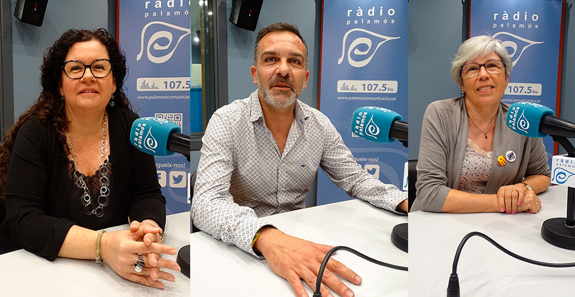 Raquel Gallego, Cristóbal Posadas i Roser Huete, representants de Palamós al Consell Comercal del Baix Empordà.