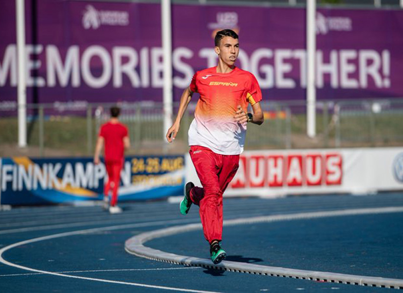 Saïd Mechaal, en un entrenament d'aquesta setmana a la ciutat sueca de Gävle. (Foto: Twitter Saïd Mechaal).