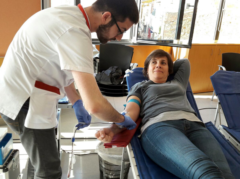 Donació de sang al CAP de Palamós en una imatge d'arxiu.