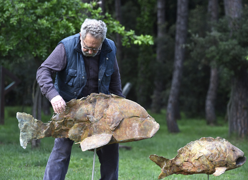 L'escultor Emili Armengol exposa a Calonge fins a l'11 de setembre. (Foto: Ajuntament de Calonge i Sant Antoni).