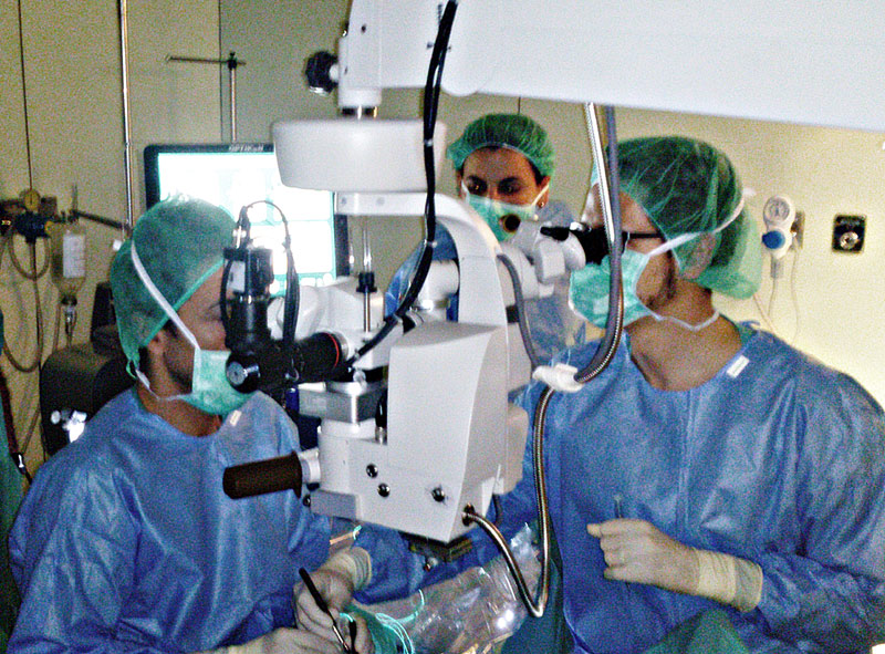 Quiròfan d'oftalmologia a l'hospital de Palamós, en una imatge d'arxiu. (Foto: SSIBE)