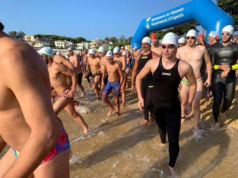 La prova va ser tot un èxit de participació. (Foto: CN Palamós).