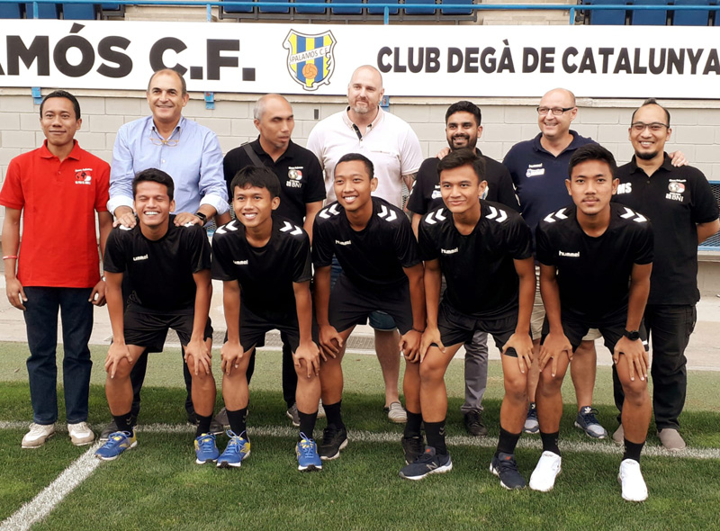 Jugadors de l'acadèmia Vamos Indonesia jugaran aquesta temporada en equips de la Fundació. (Foto: FE Palamós).