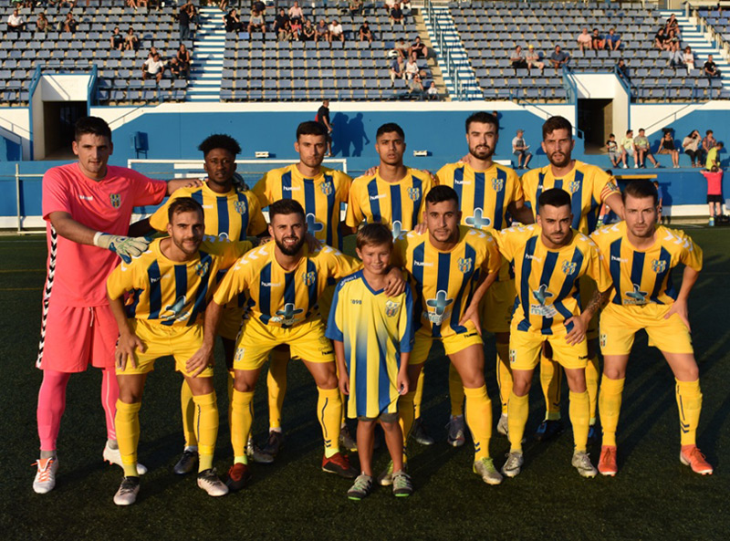 Onze inicial del Palamós, dissabte a Santa Coloma de Gramanet. (Foto: S. Cortés).