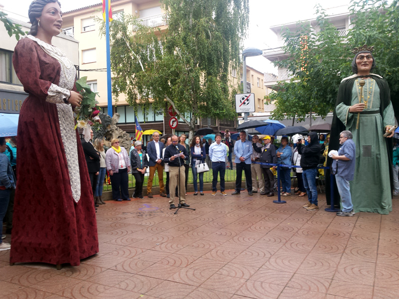 L'alcalde Lluís Puig, durant els actes d'ahir. (Foto: Ajuntament de Palamós).