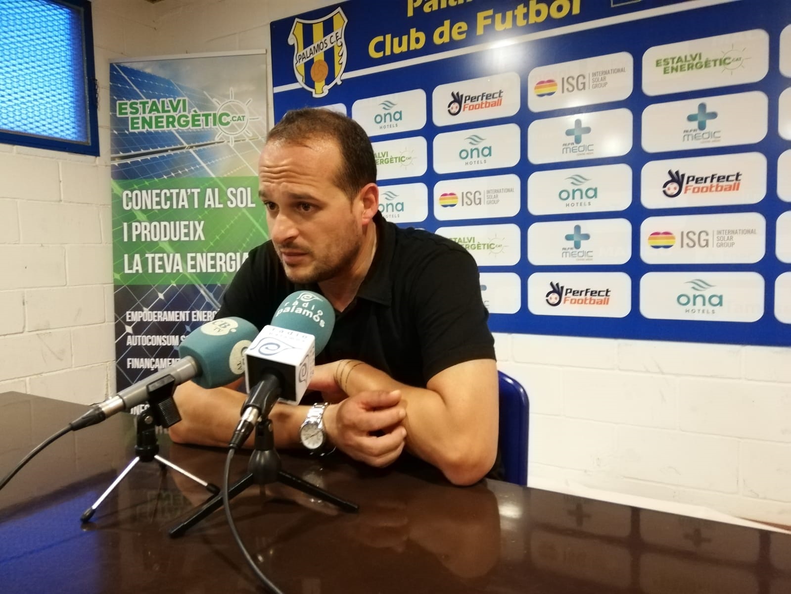 Joan Mármol, entrenador del Palamós CF.