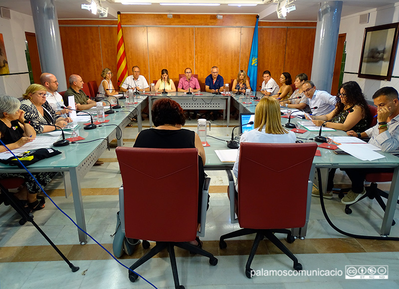 Ple de l'Ajuntament de Palamós del passat mes de juliol.