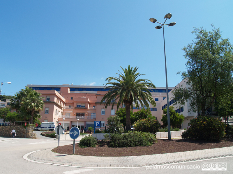 Un aspecte exterior de l'hospital de Palamós.