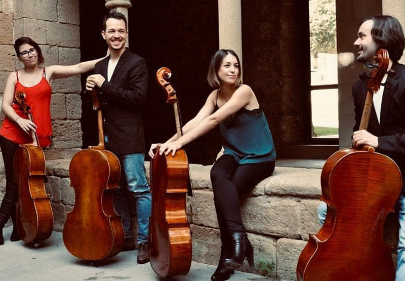 La formació Northern Cellos versionarà temes pop amb violoncel, aquest diumenge al castell de Sant Esteve. (Foto: Northern Cellos).