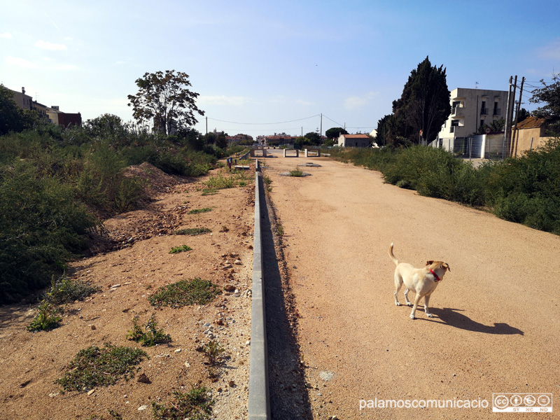 Les obres estan aturades des d'abans de l'estiu per l'impagament de quotes de dos propietaris de terrenys.