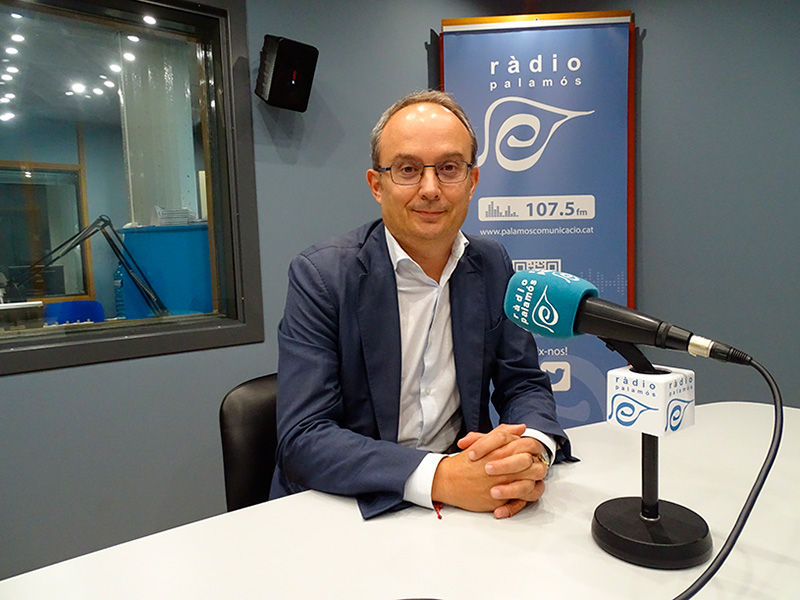 El regidor socialista Josep Coll, ahir a l'espai 'Preguntes'.