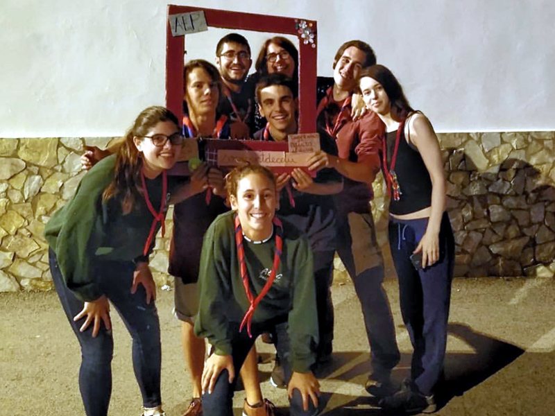Integrants de l'Agrupament Escolta i Guia Palamosí. (Foto: AEIG Palamosí).