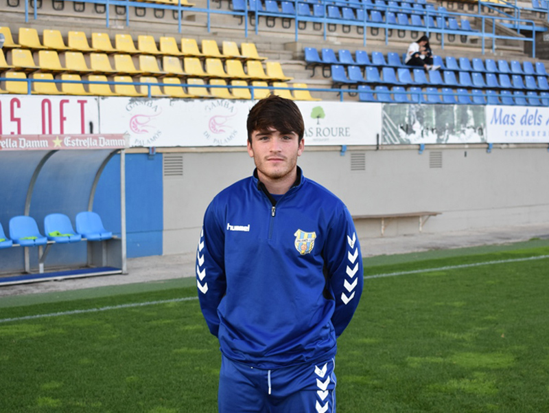 El jove davanter del Palamós, Xevi Germán. (Foto: S. Cortés fanspalamoscf.com).