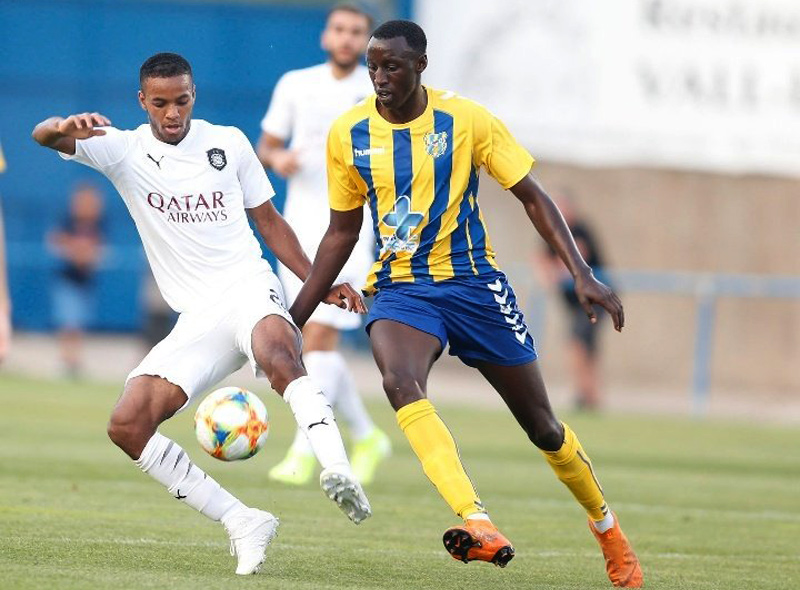 Sanku Jabbie, en un partit de pretemporada. (Foto: Twitter).